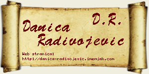 Danica Radivojević vizit kartica